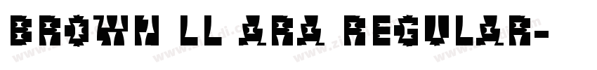 Brown LL Ara Regular字体转换